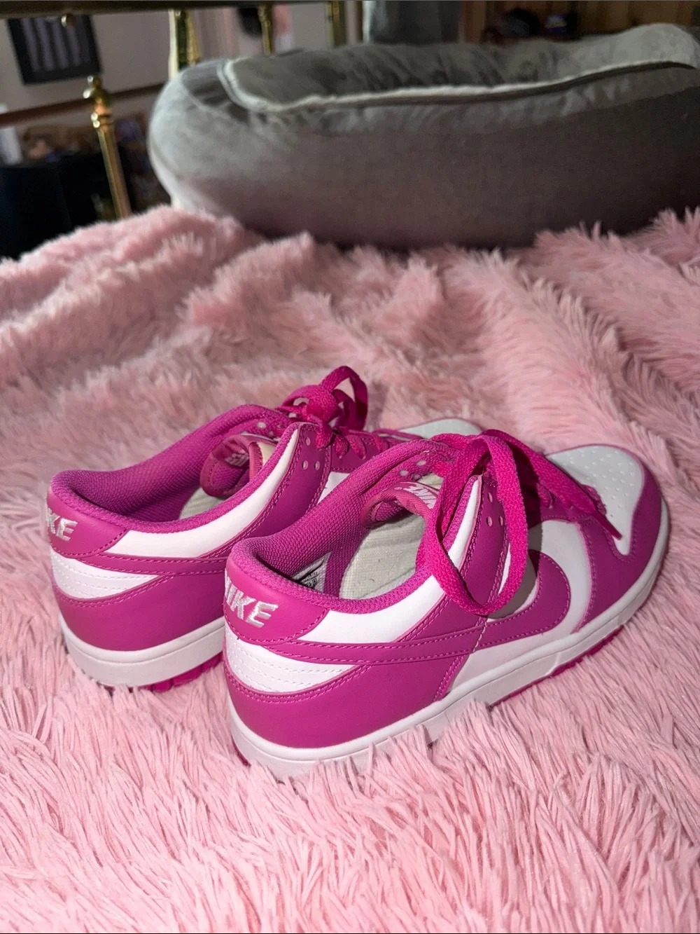 Pink and White Nike Dunks